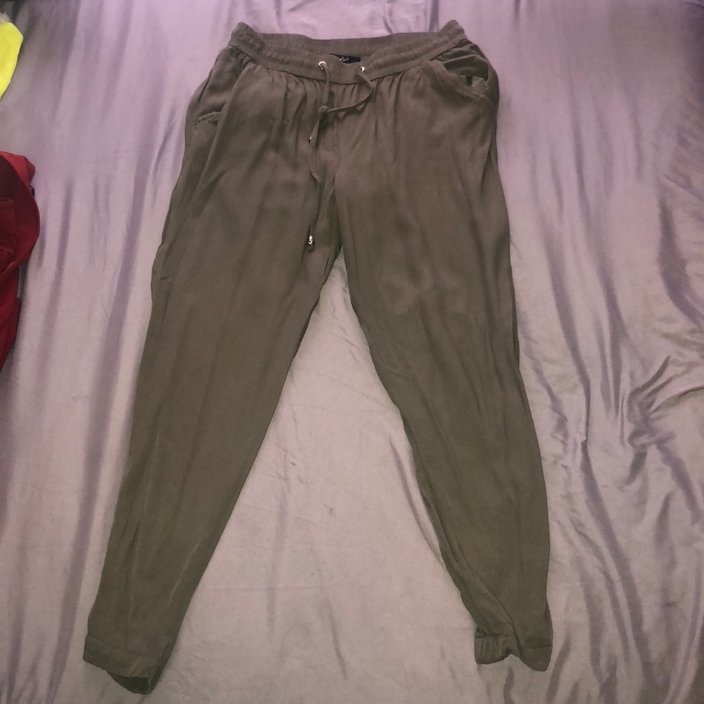 Olive green pants